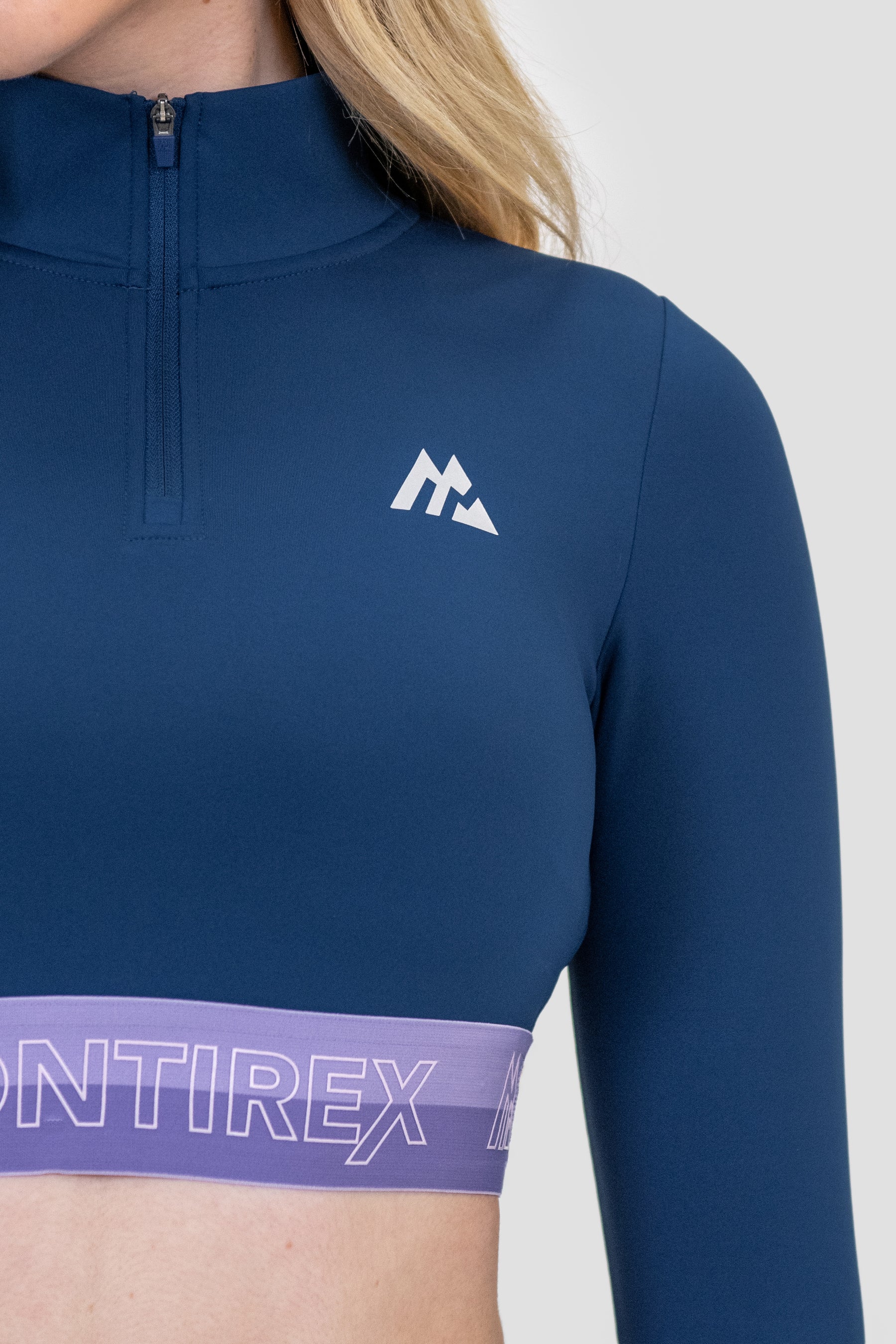 MONTIREX ICON CONTRAST CROP 2.0 1/4 ZIP - AGENCY/OCCITANIA/LAVANDULA