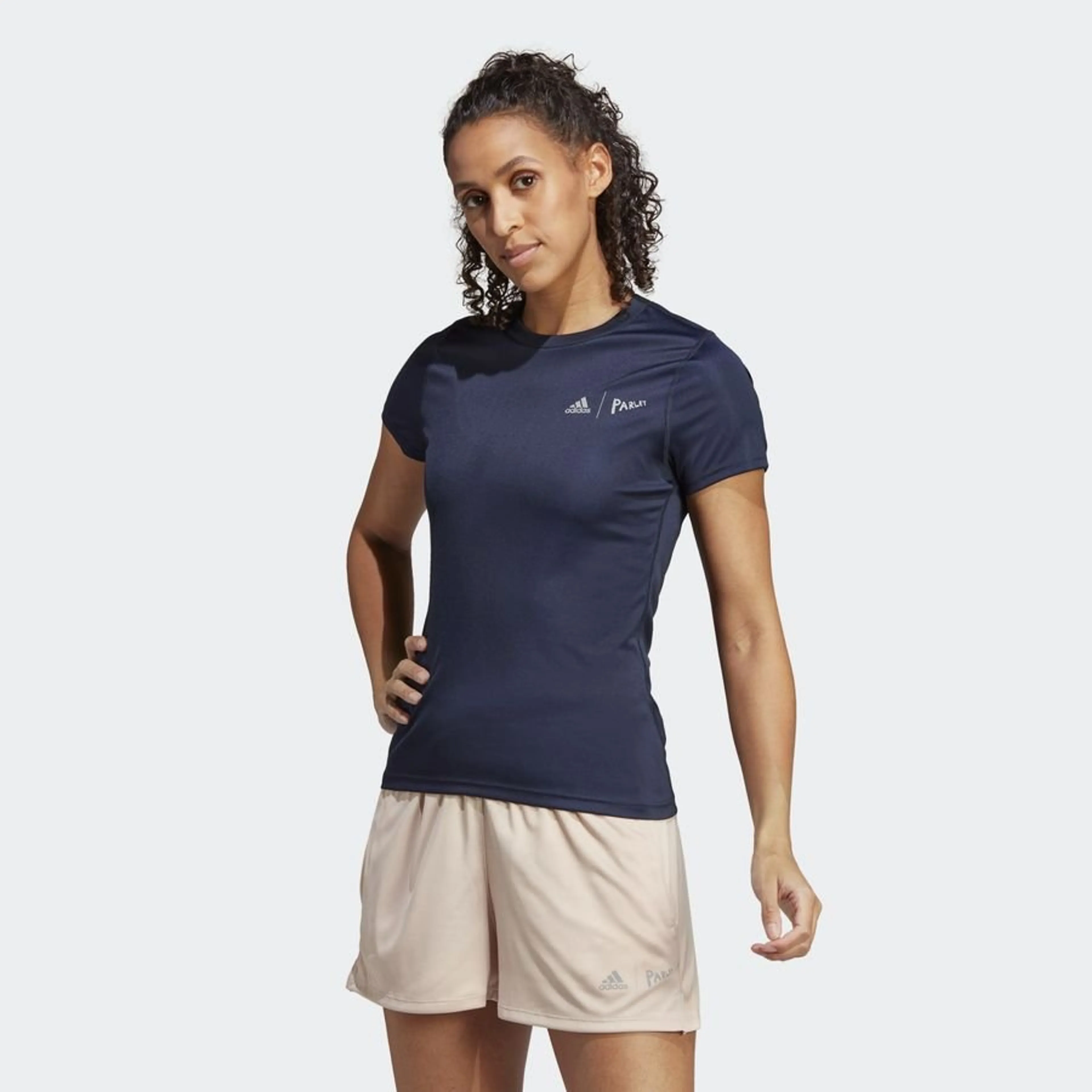 ADIDAS X PARLEY WOMENS WICKING RUNNING T-SHIRT