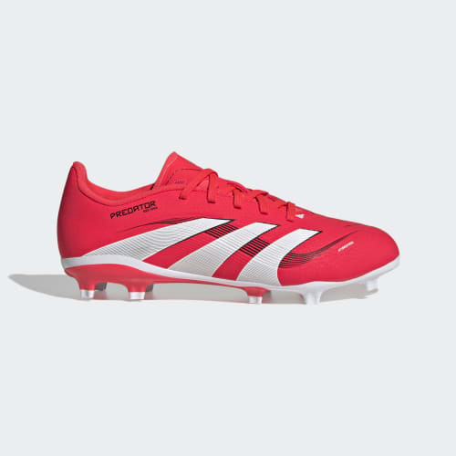 ADIDAS PREDATOR LEAGUE FG JUNIOR FOOTBALL BOOTS - RED/WHITE