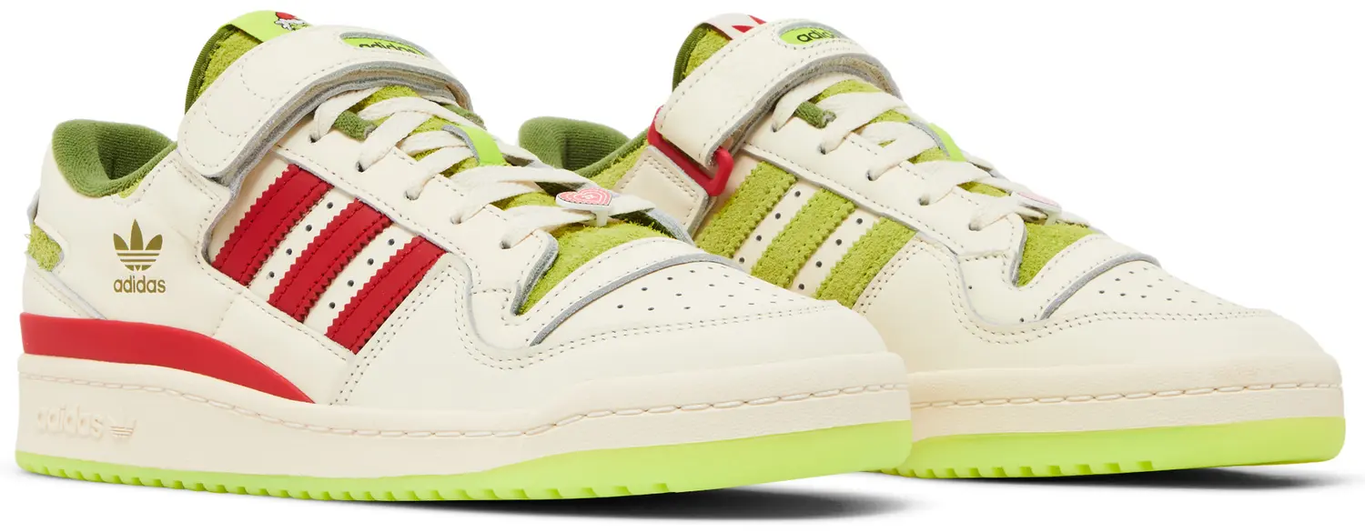 ADIDAS ORIGINALS x DR.SEUSS THE GRINCH FORUM LOW TRAINERS