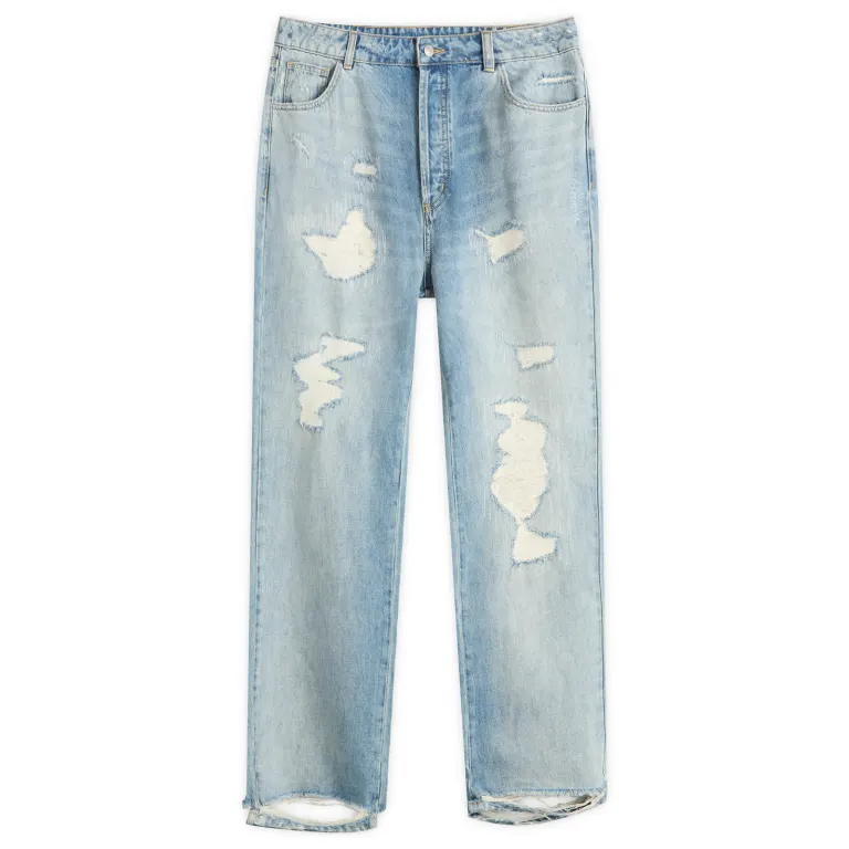 COLE BUXTON REPAIRED JEANS - BLUE