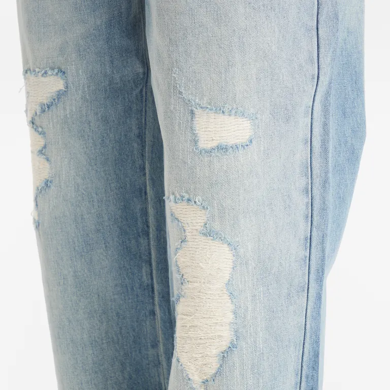 COLE BUXTON REPAIRED JEANS - BLUE