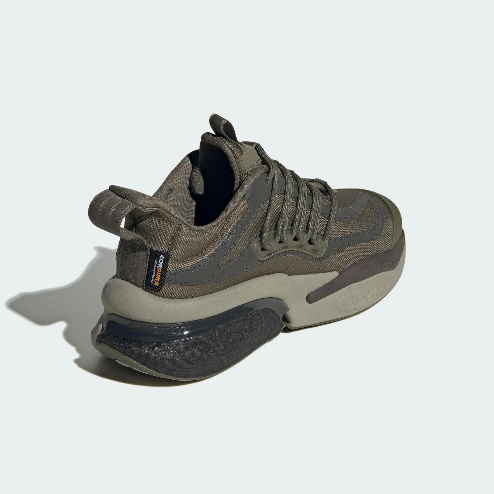 ADIDAS MENS AlphaBoost V1 TRAINERS   OLISTR/SHA