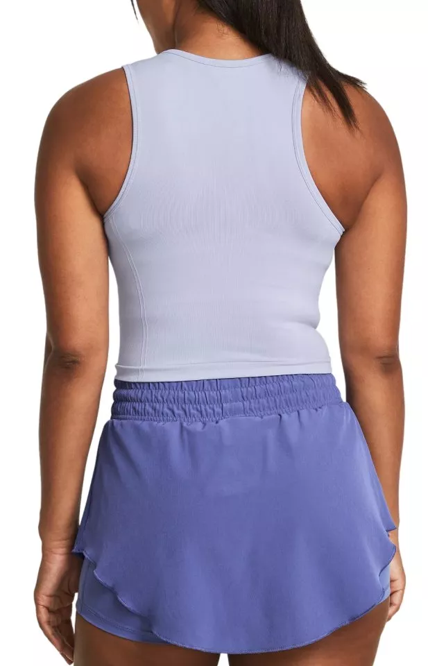 UNDER ARMOUR W SEAMLESS TANK - Celeste / White