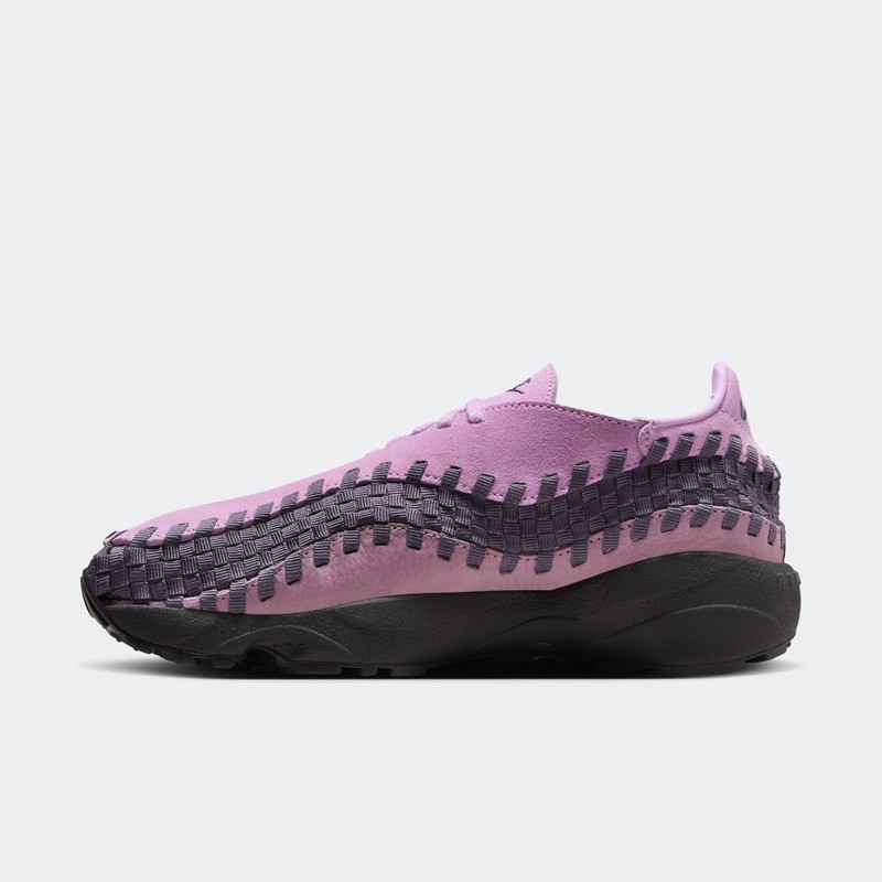 NIKE AIR FOOTSCAPE WOVEN NBHD TRAINERS - PINK FOAM/BLACK RASPBERRY/BEYOND PINK/BLACK/CEMENT