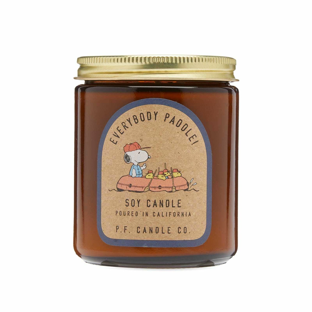P.F. CANDLE CO EVERYBODY PADDLE!  7.2 OZ SOY CANDLE - BROWN