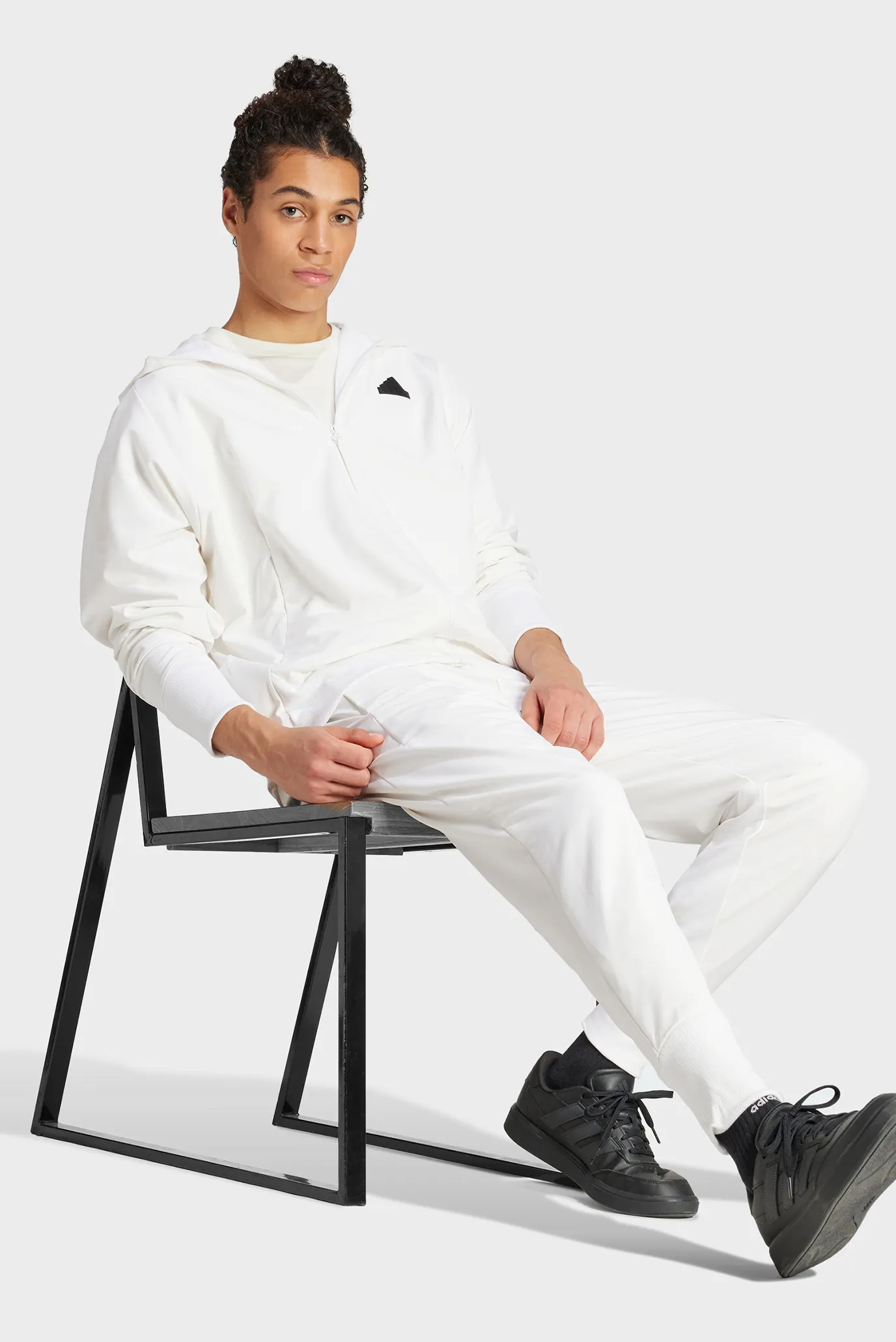 ADIDAS MENS Z.N.E. WV FULL ZIP WHITE