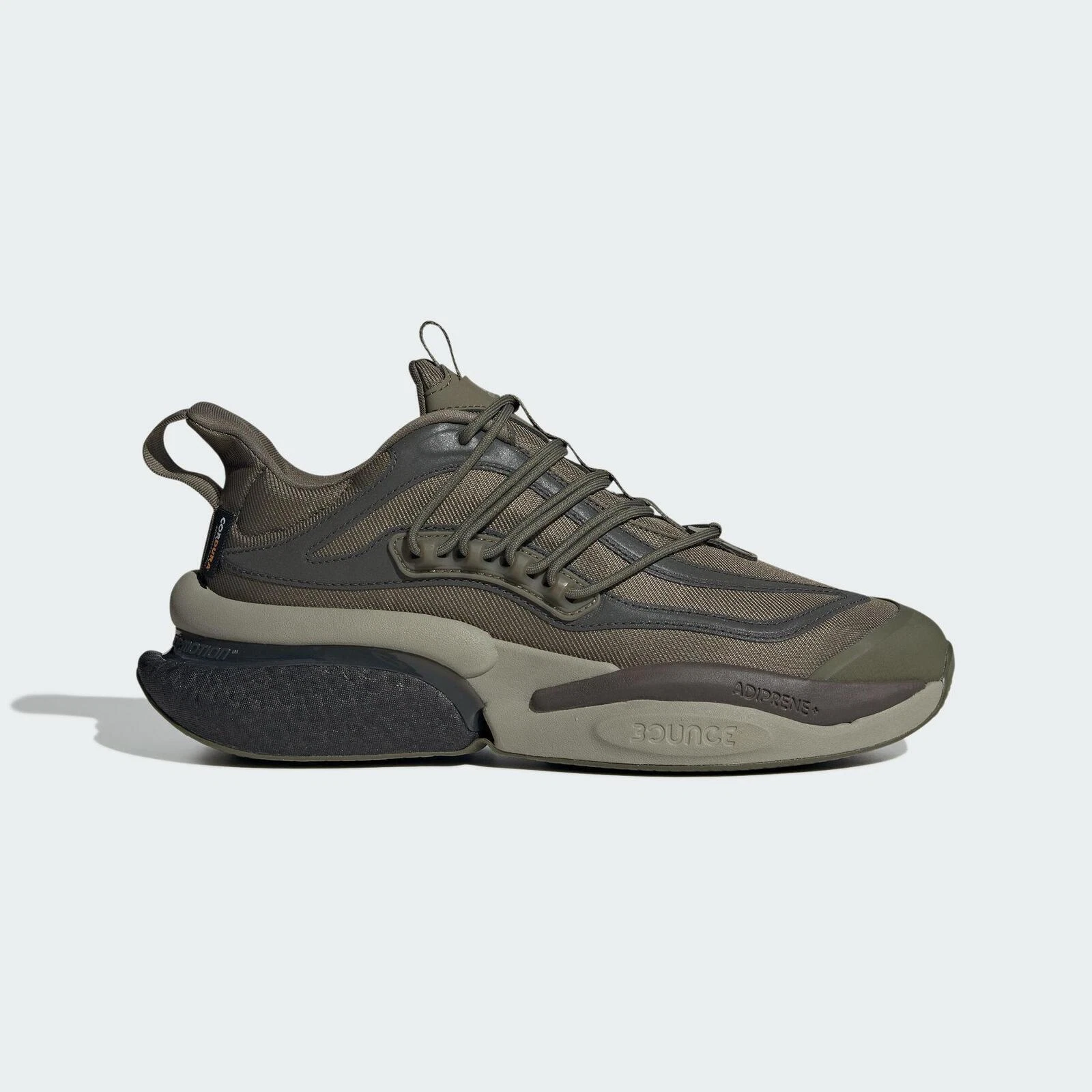 ADIDAS MENS AlphaBoost V1 TRAINERS OLISTR/SHA
