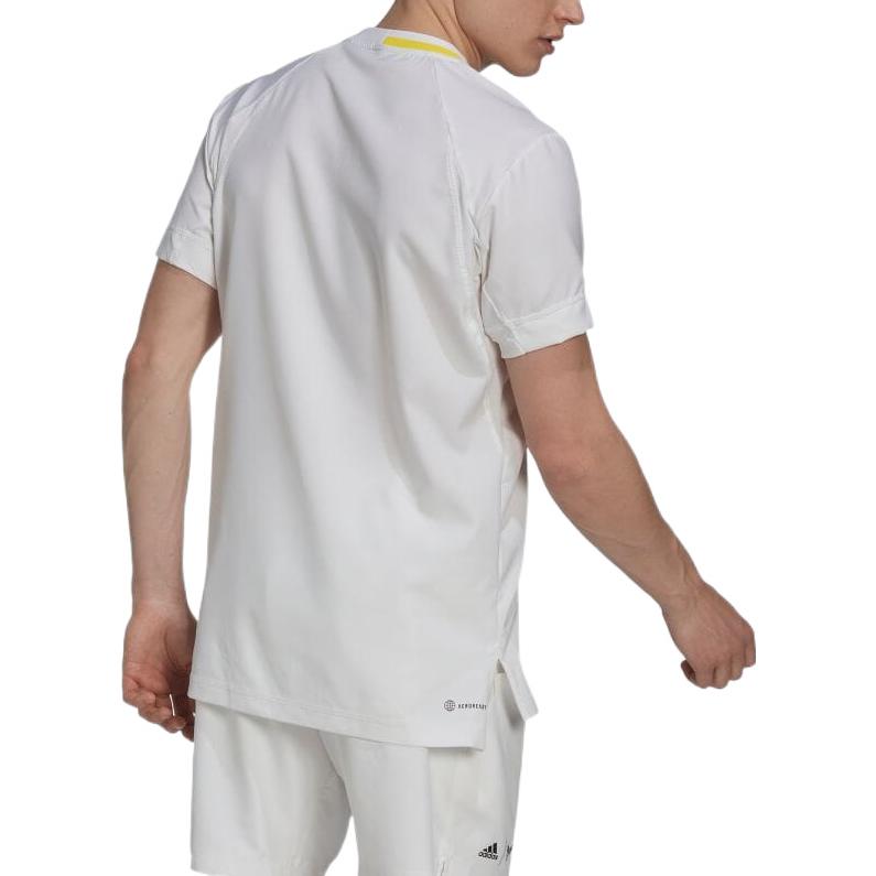 ADIDAS MENS LONDON STRETCH WOVEN TENNIS SHIRT