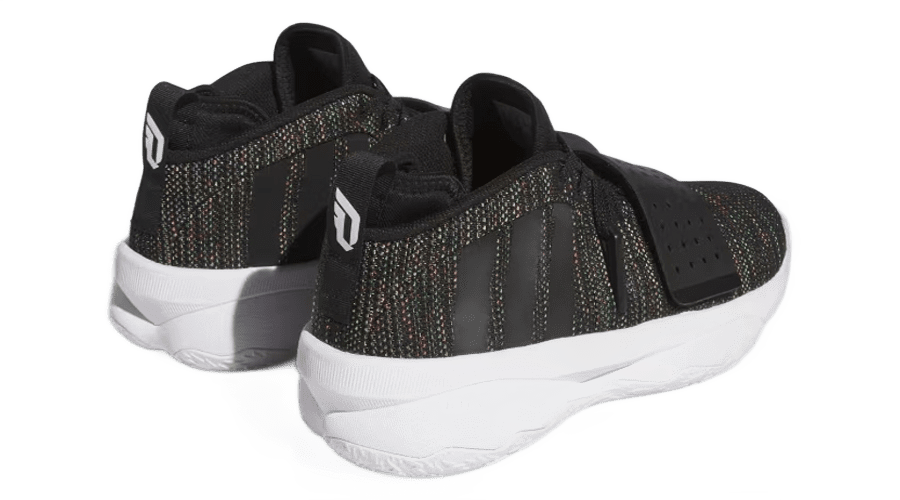 ADIDAS DAME 8 EXTPLY TRAINERS - BLACK/MULTI