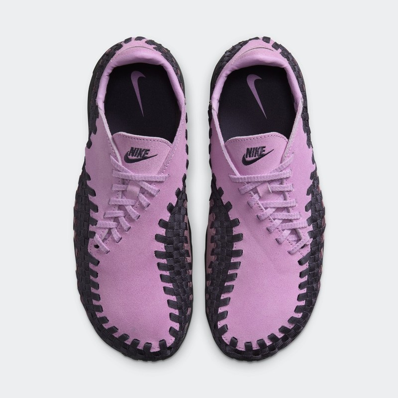 NIKE AIR FOOTSCAPE WOVEN NBHD TRAINERS - PINK FOAM/BLACK RASPBERRY/BEYOND PINK/BLACK/CEMENT