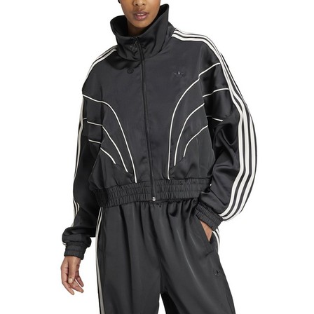 ADIDAS ORIGINALS WOMENS PIPING TRACKTOP