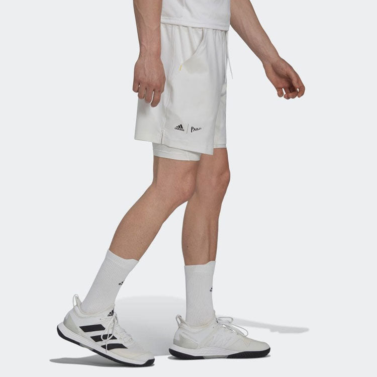 ADIDAS MENS LONDON 2-IN-1 TENNIS SHORT