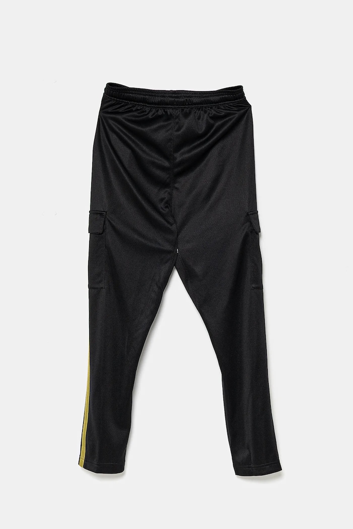 ADIDAS CARGO TRACKSUIT BOTTOMS JUNIOR - BLACK