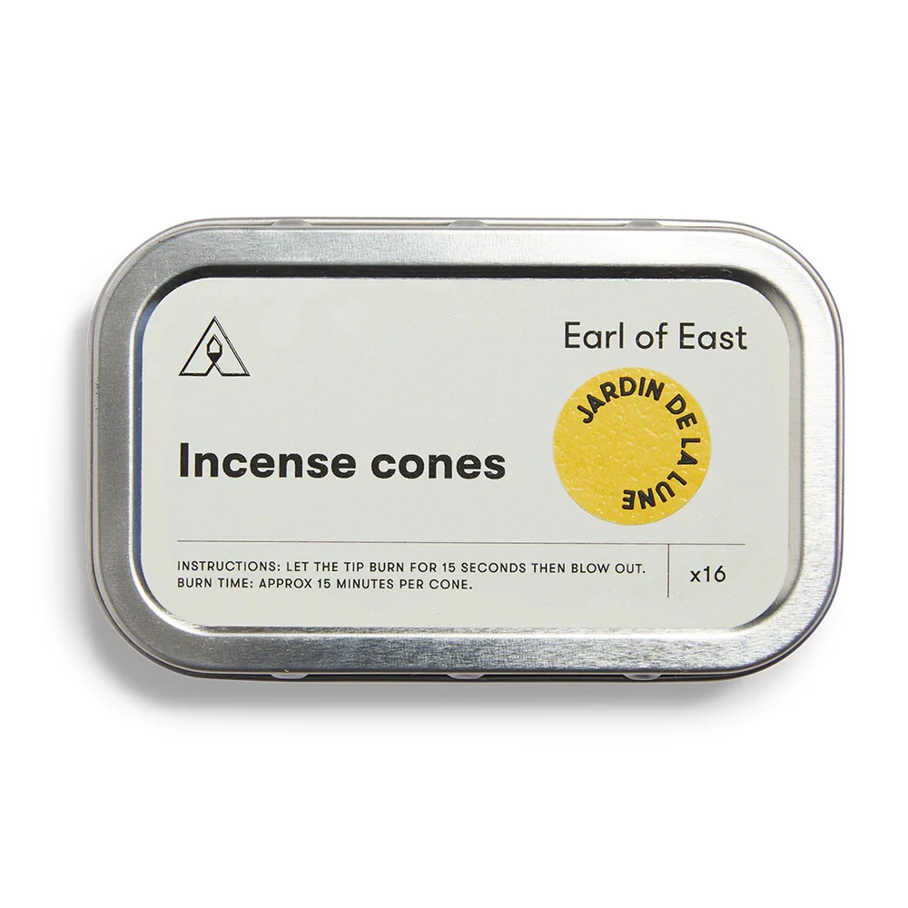 EARL OF EAST JARDIN DE LA LUNE INCENSE CONES - SILVER