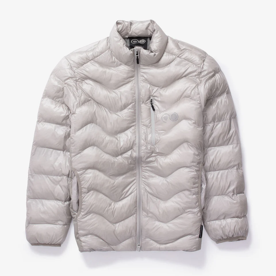 PURPLE MOUNTAIN OBSERVATORY WAVES LIGHT PUFFER - GREY