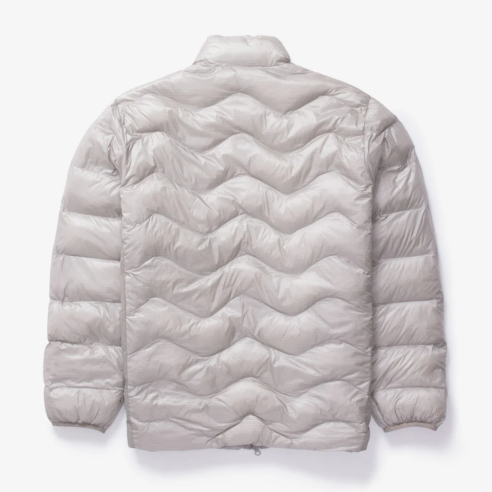 PURPLE MOUNTAIN OBSERVATORY WAVES LIGHT PUFFER - GREY