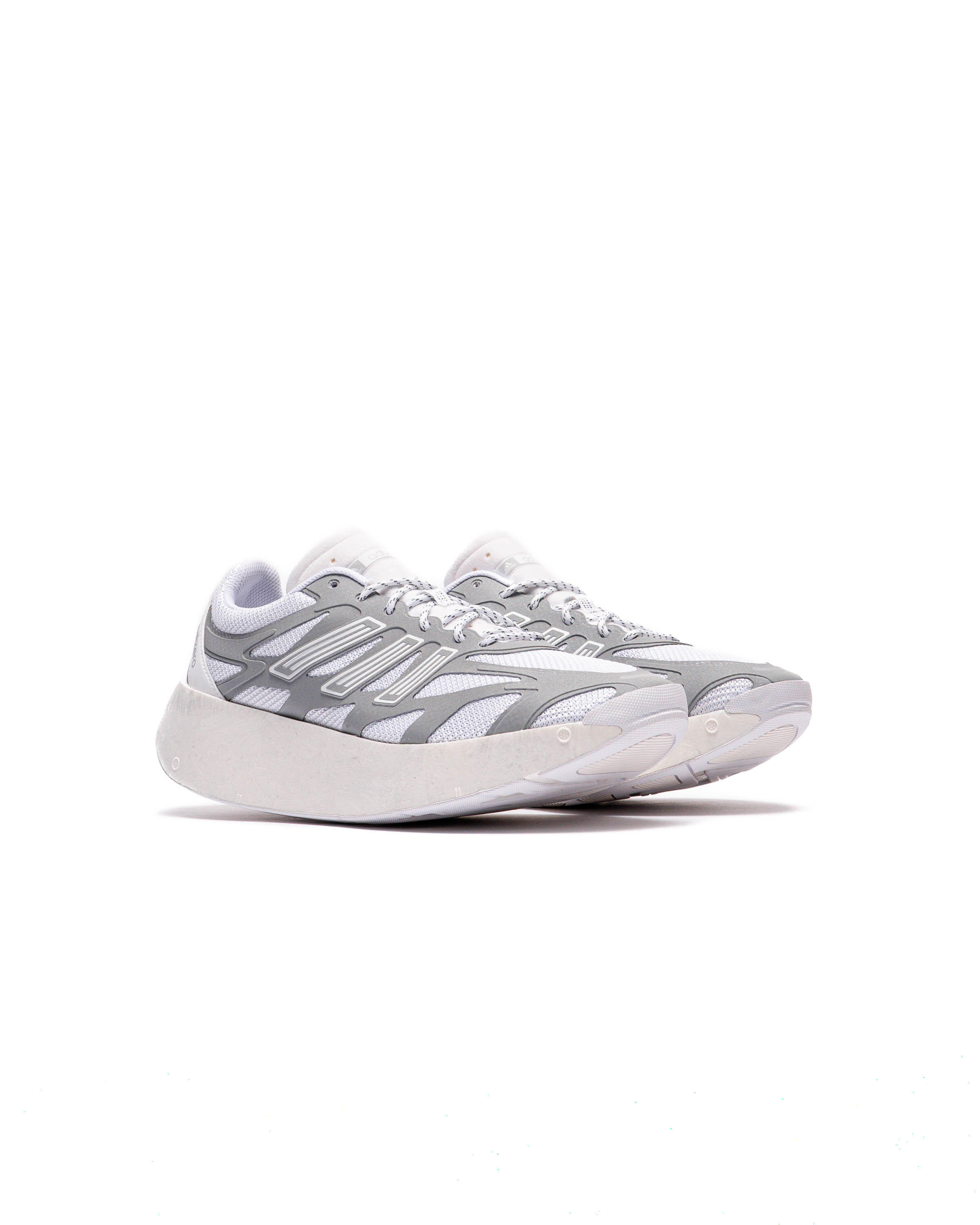 ADIDAS MENS ADIZERO ARUKU TRAINERS - WHITE/SILVER METALLIC