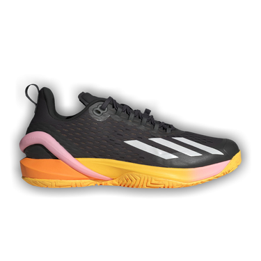 ADIDAS ADIZERO CYBERSONIC MENS TENNIS SHOES - BLACK/ORANGE