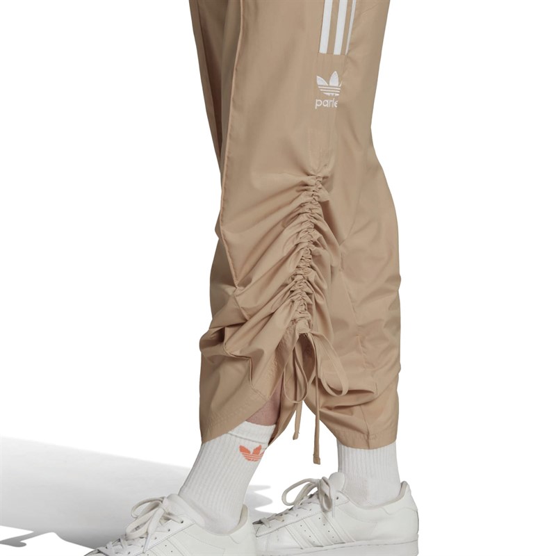 ADIDAS ORIGINALS  X PARLEY WOMENS HIGH RISE RUCHED TRACK PANTS