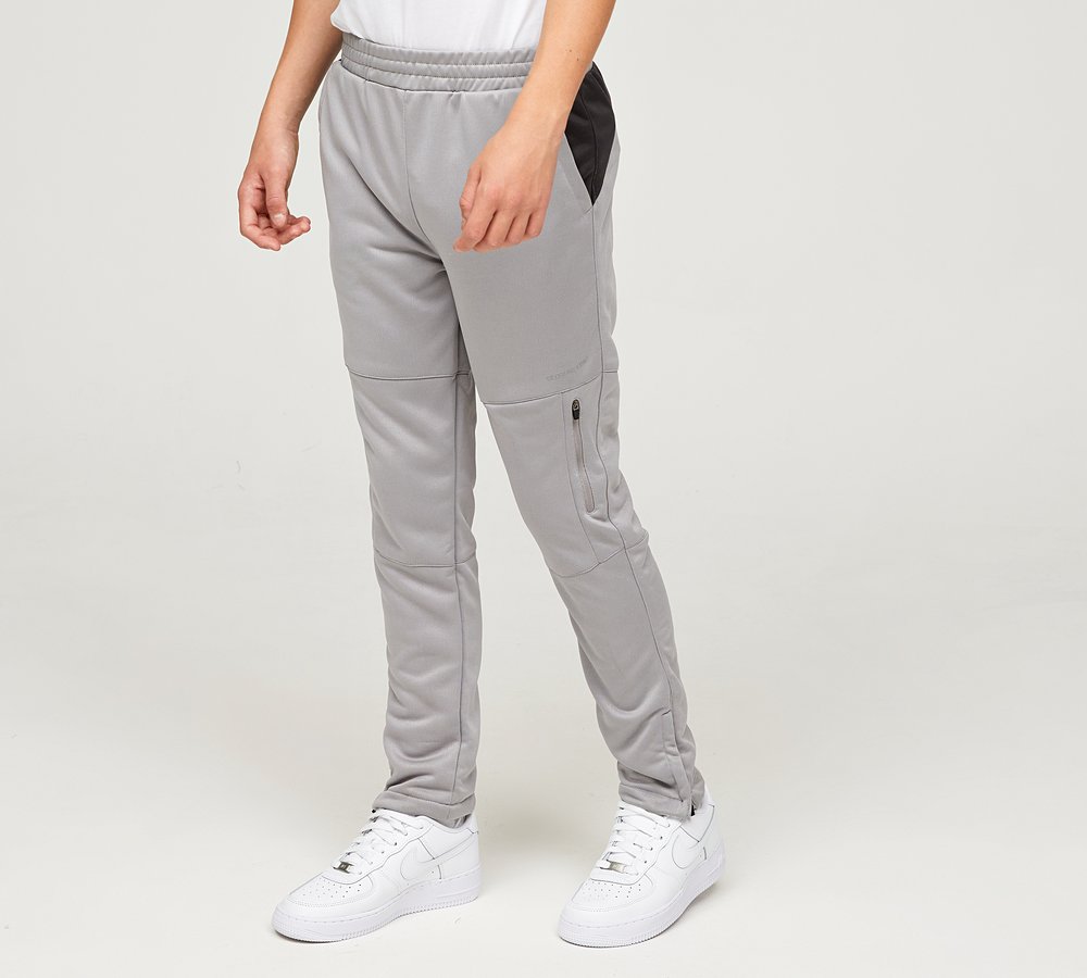 CLOSURE LONDON POLY TRACK PANT - GREY/CHARCOAL