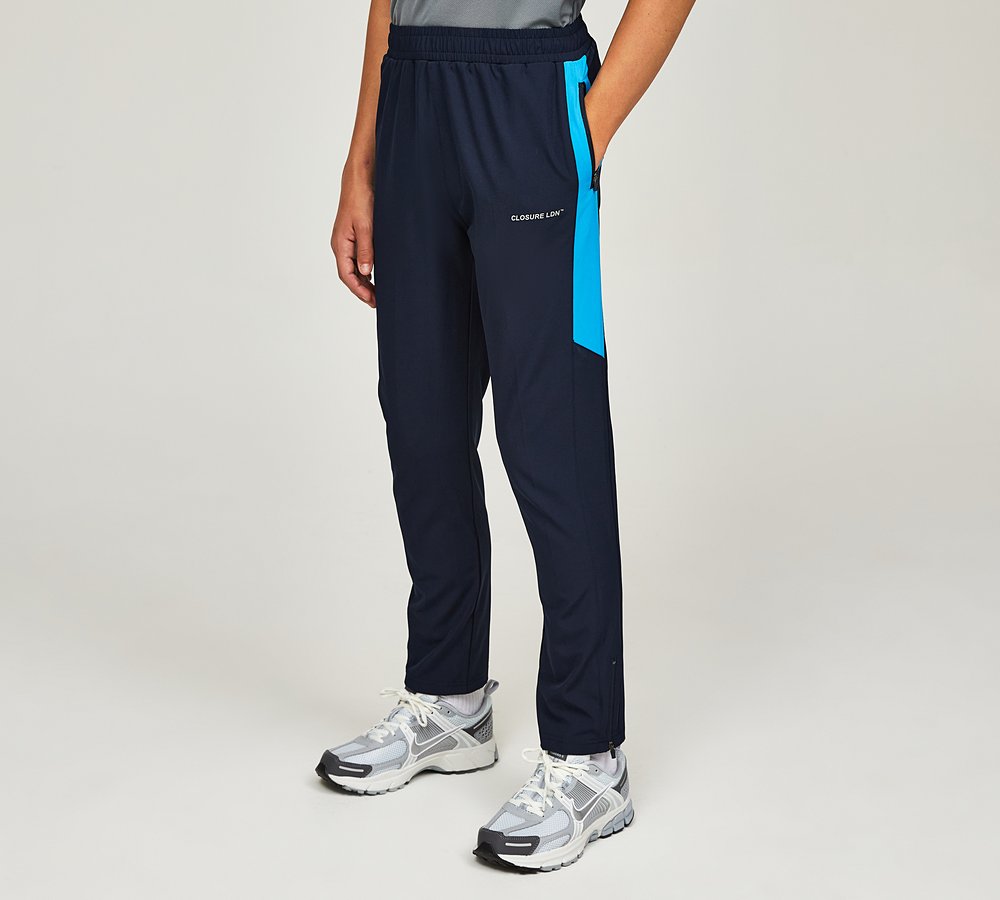 CLOSURE LONDON COLOUR BLOCK PANT - MIDNIGHT NAVY/VISTA BLUE