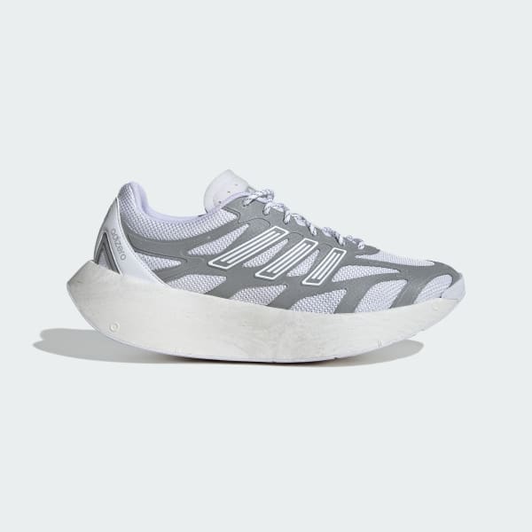 ADIDAS MENS ADIZERO ARUKU TRAINERS - WHITE/SILVER METALLIC
