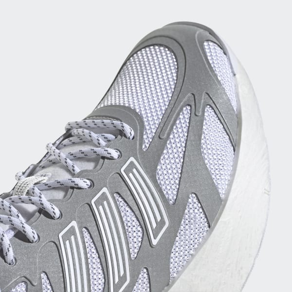 ADIDAS MENS ADIZERO ARUKU TRAINERS - WHITE/SILVER METALLIC