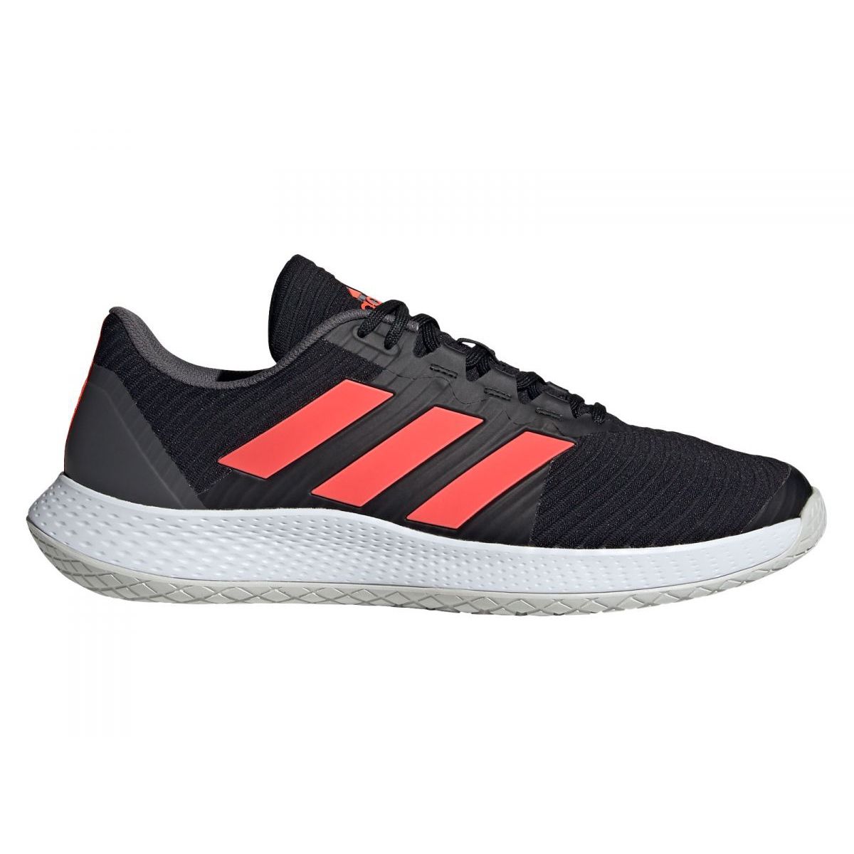 ADIDAS FORCEBOUNCE MENS INDOOR TRAINERS - CORE BLACK / SOLAR RED / GREY FIVE