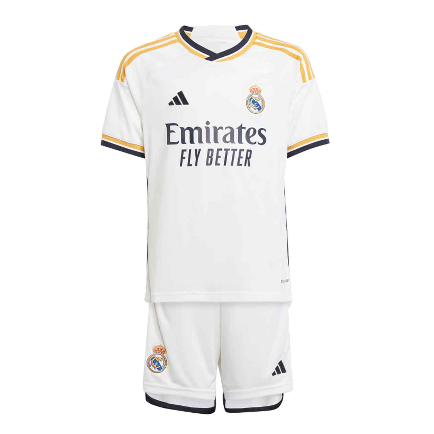 ADIDAS REAL MADRID 23/24 HOME KIT JUNIOR - WHITE