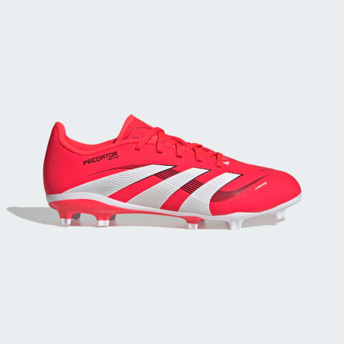 ADIDAS PREDATOR LEAGUE FG JUNIOR FOOTBALL BOOTS - RED/WHITE