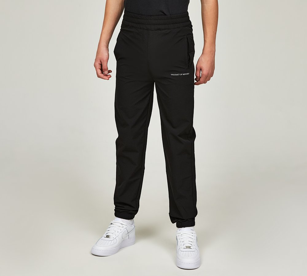 MERCIER BADGE 2.0 WOVEN PANTS - BLACK