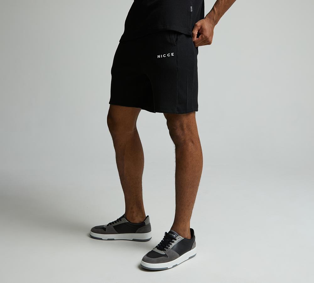 NICCE WAFFLE SHORT - BLACK