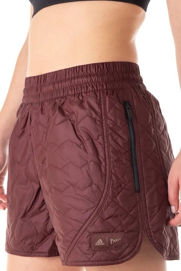 ADIDAS X PARLEY QUILTED SHORTS ZIP POCKETS