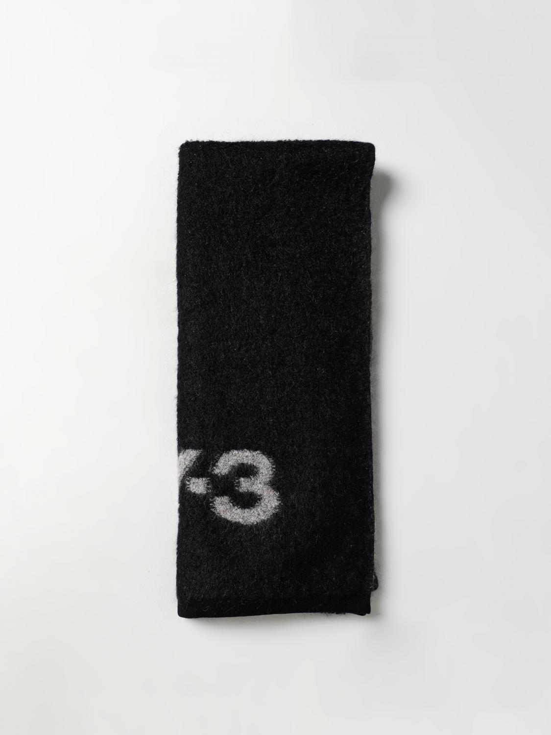 ADIDAS Y-3 UNISEX AOP SCARF - BLACK / CORE WHITE