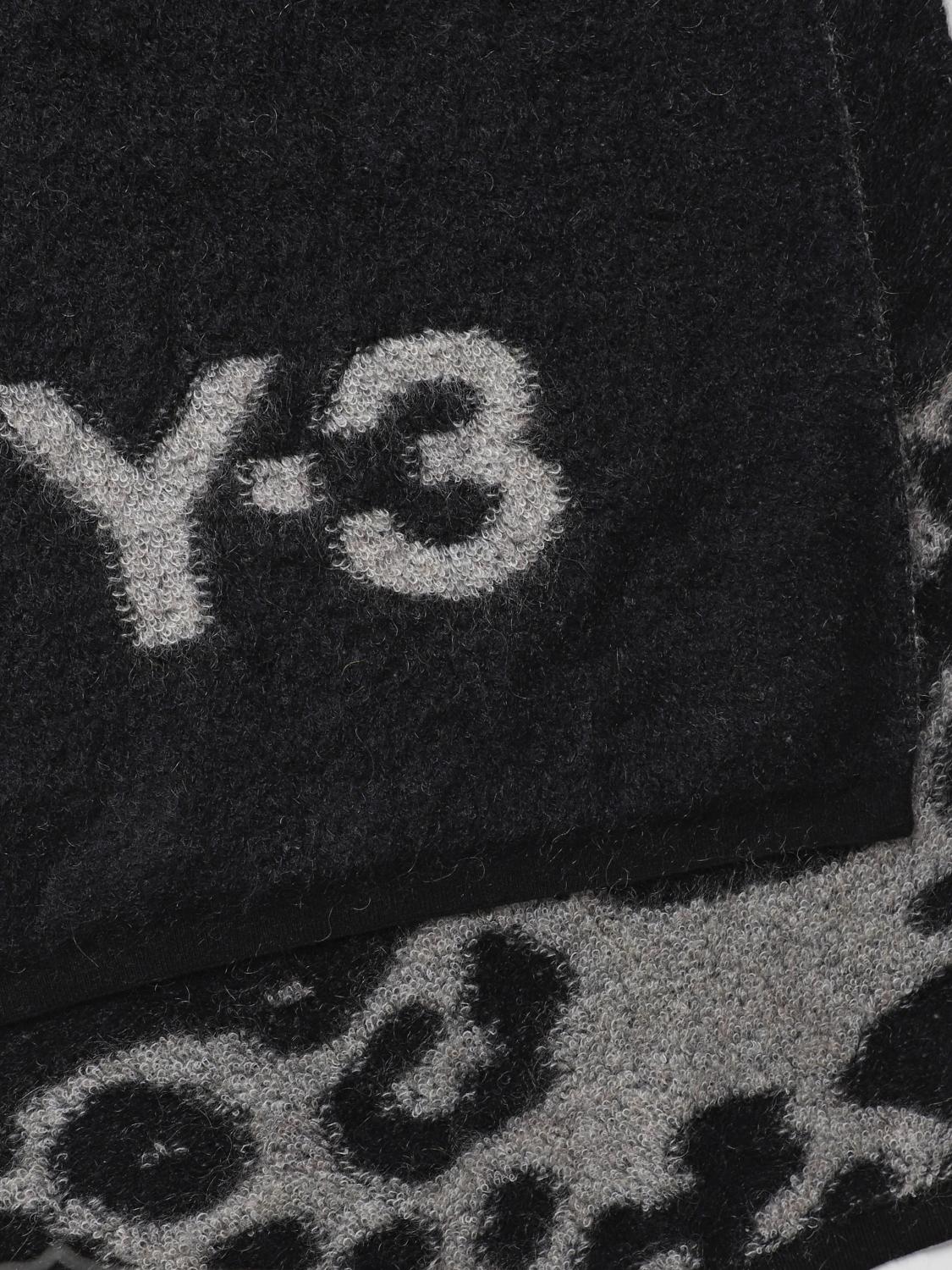 ADIDAS Y-3 UNISEX AOP SCARF - BLACK / CORE WHITE